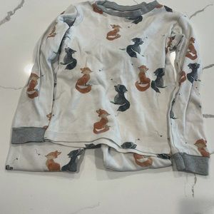 Burts bees fox print pajamas size 6